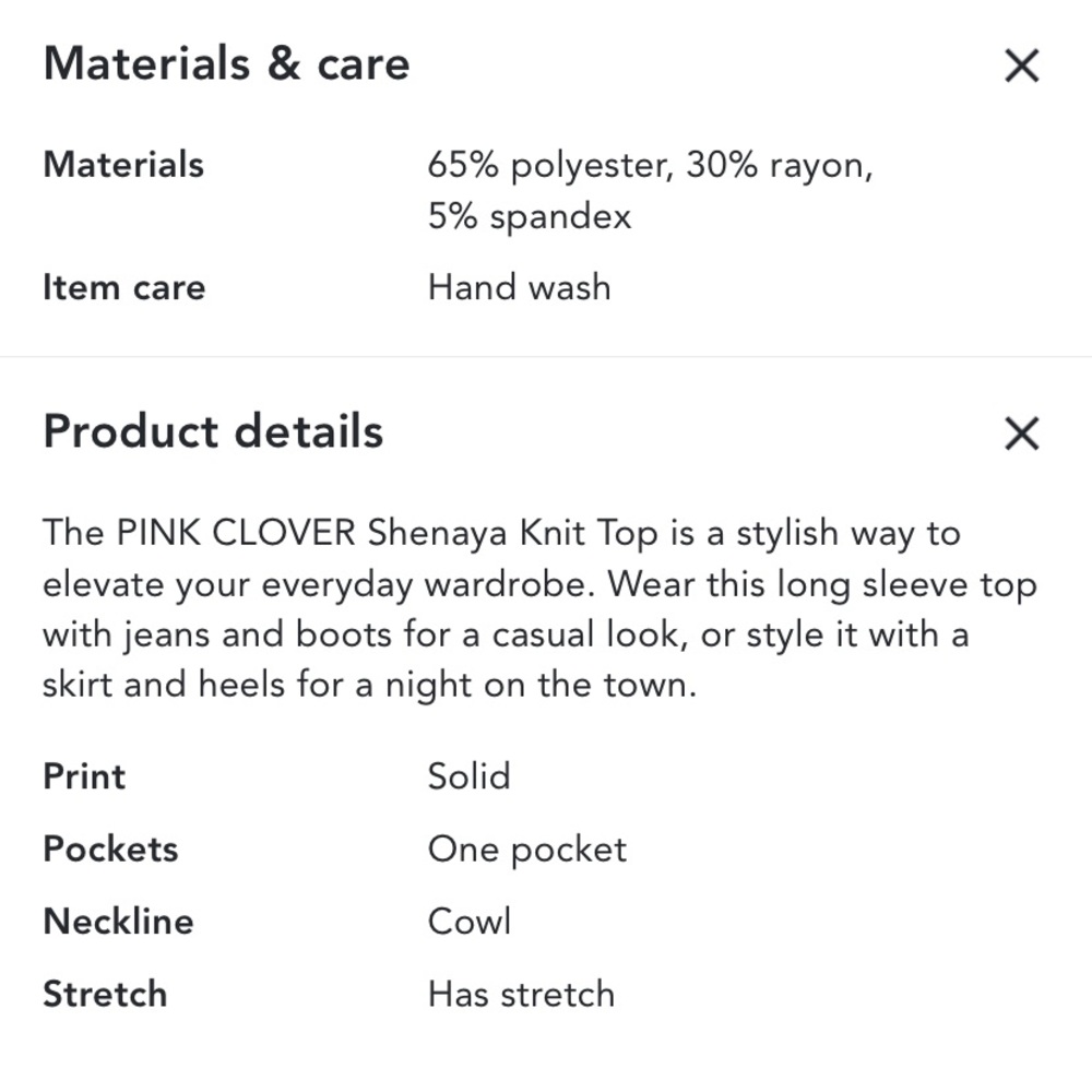 Pink Clover Sheneya knit top - Picture 5 of 5